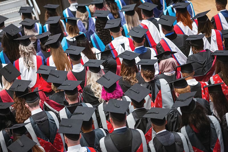 Graduation celebration at University Campus Oldham