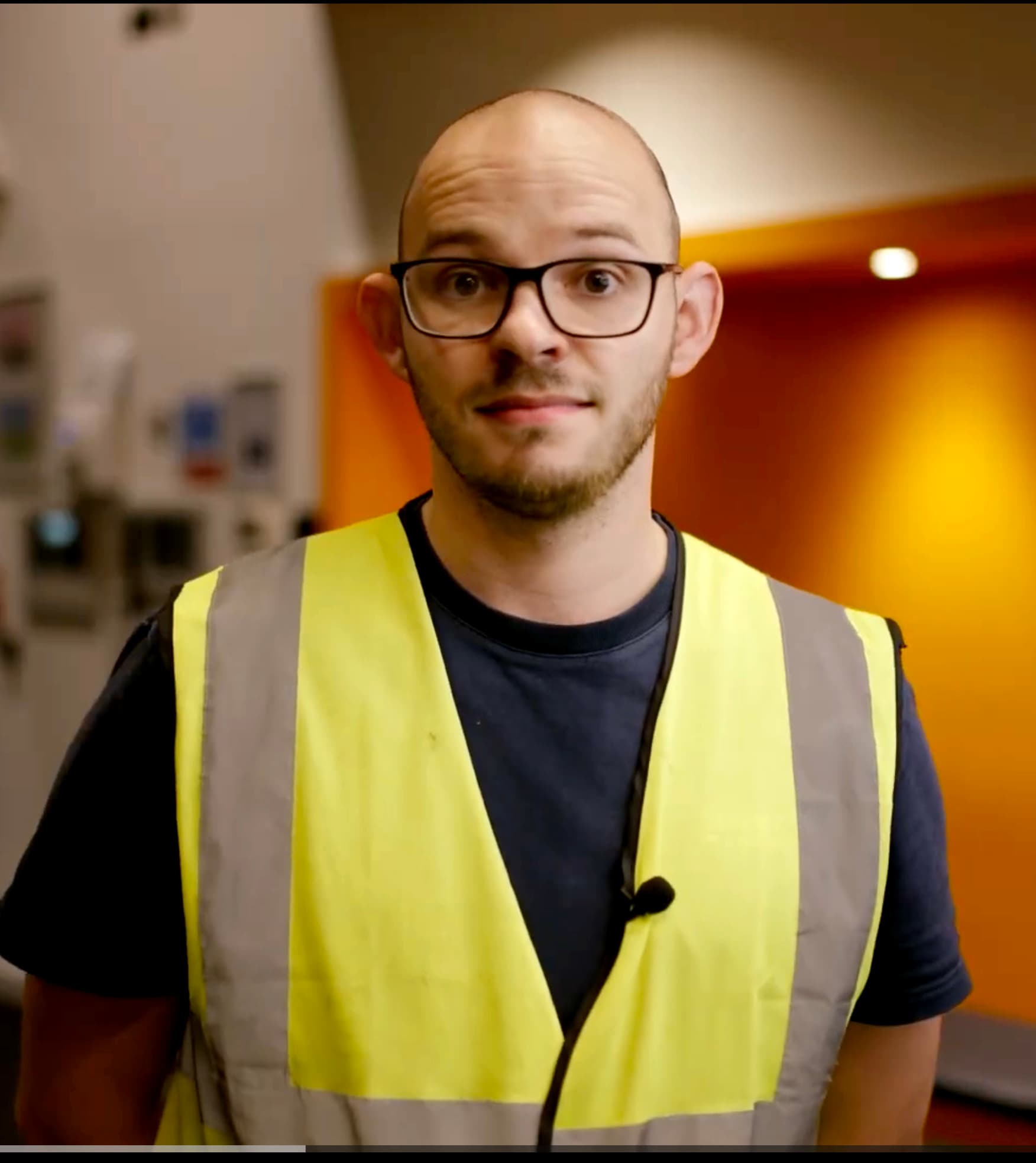 Student receiving guidance on campus