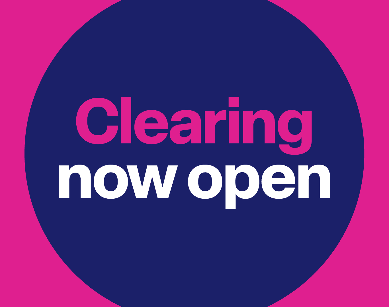 Clearing 2026 at University Campus Oldham